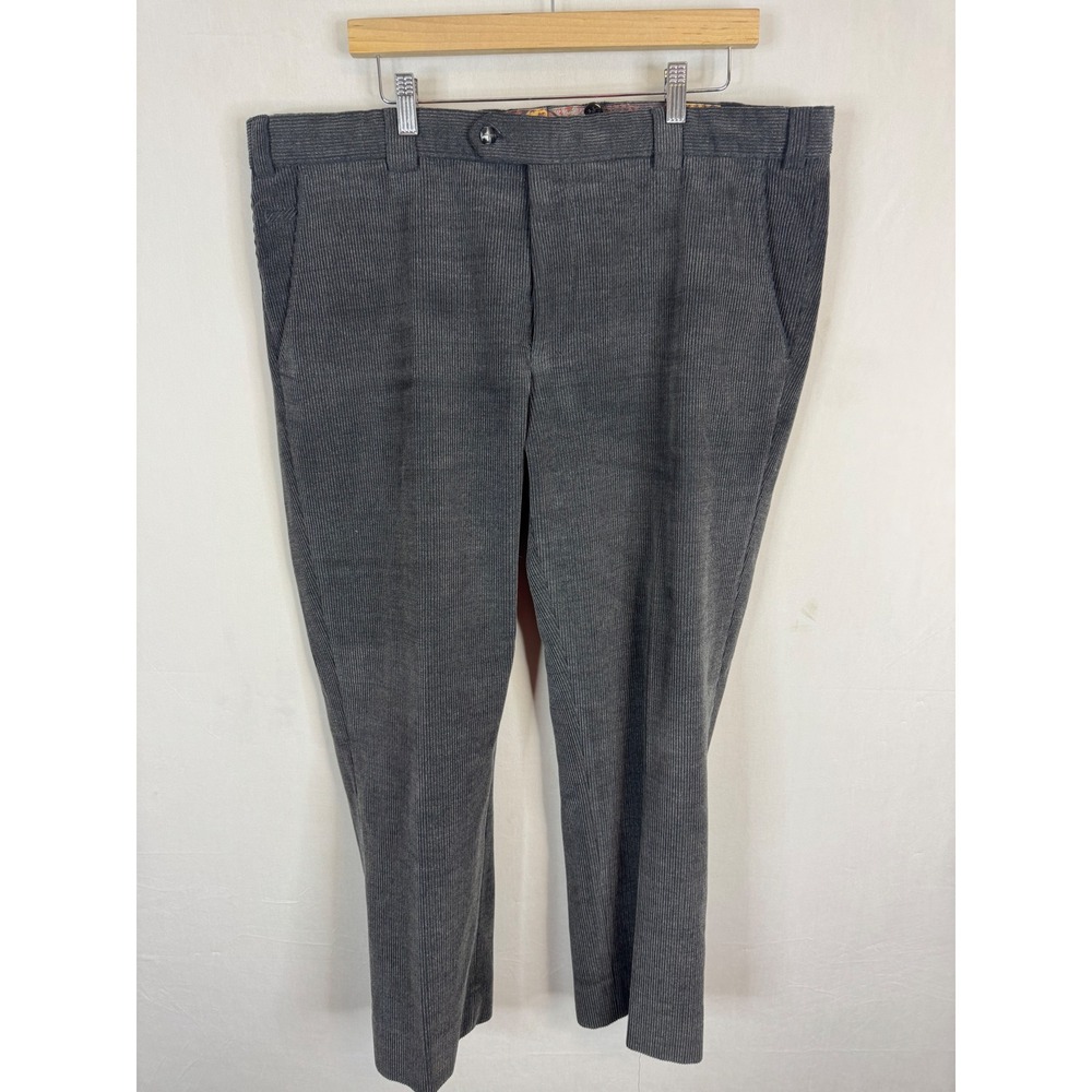 Meyer Roma Grey Corduroy Trelana Elastic-Cord Trousers Men‎ 40x28